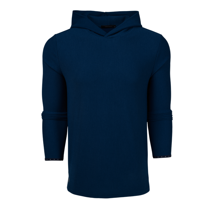 Mens Traverse Waffle Hoodie - Lightweight Stretch Hoodie | Greyson