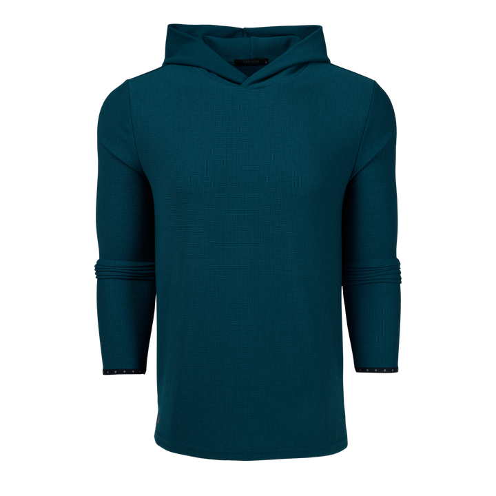 Mens Traverse Waffle Hoodie - Lightweight Stretch Hoodie | Greyson