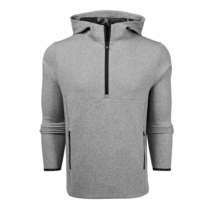 Mens Calgary Quarter-Zip Hoodie - Heavyweight Double Knit