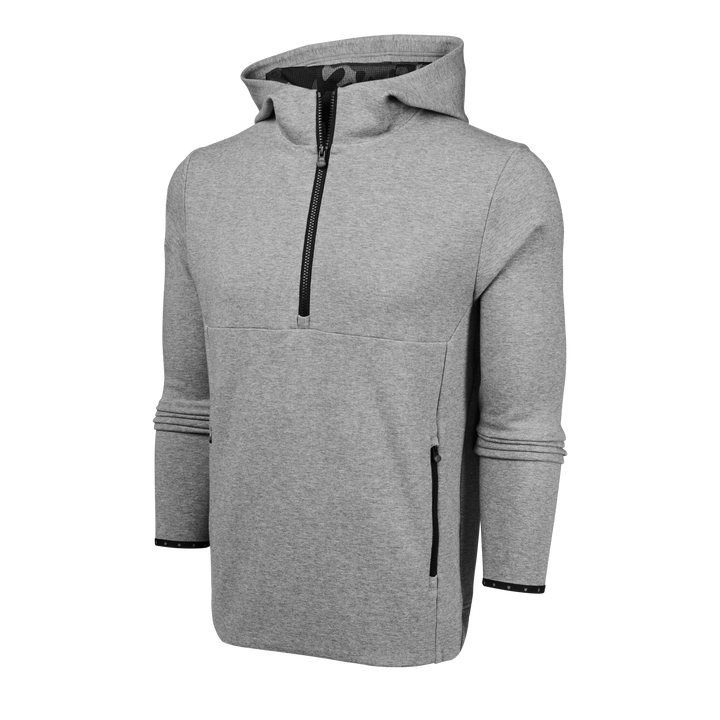 Mens Calgary Quarter-Zip Hoodie - Heavyweight Double Knit