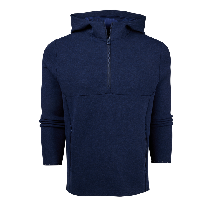 Mens Calgary Quarter-Zip Hoodie - Heavyweight Double Knit