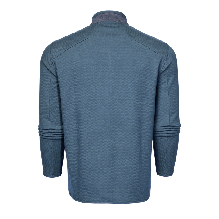 MADNIGHT スウェットシャツ (Bluish Gray) XLサイズ Mens Troy Quarter-Zip - Midweight Textured Fleece Quarter-Zip