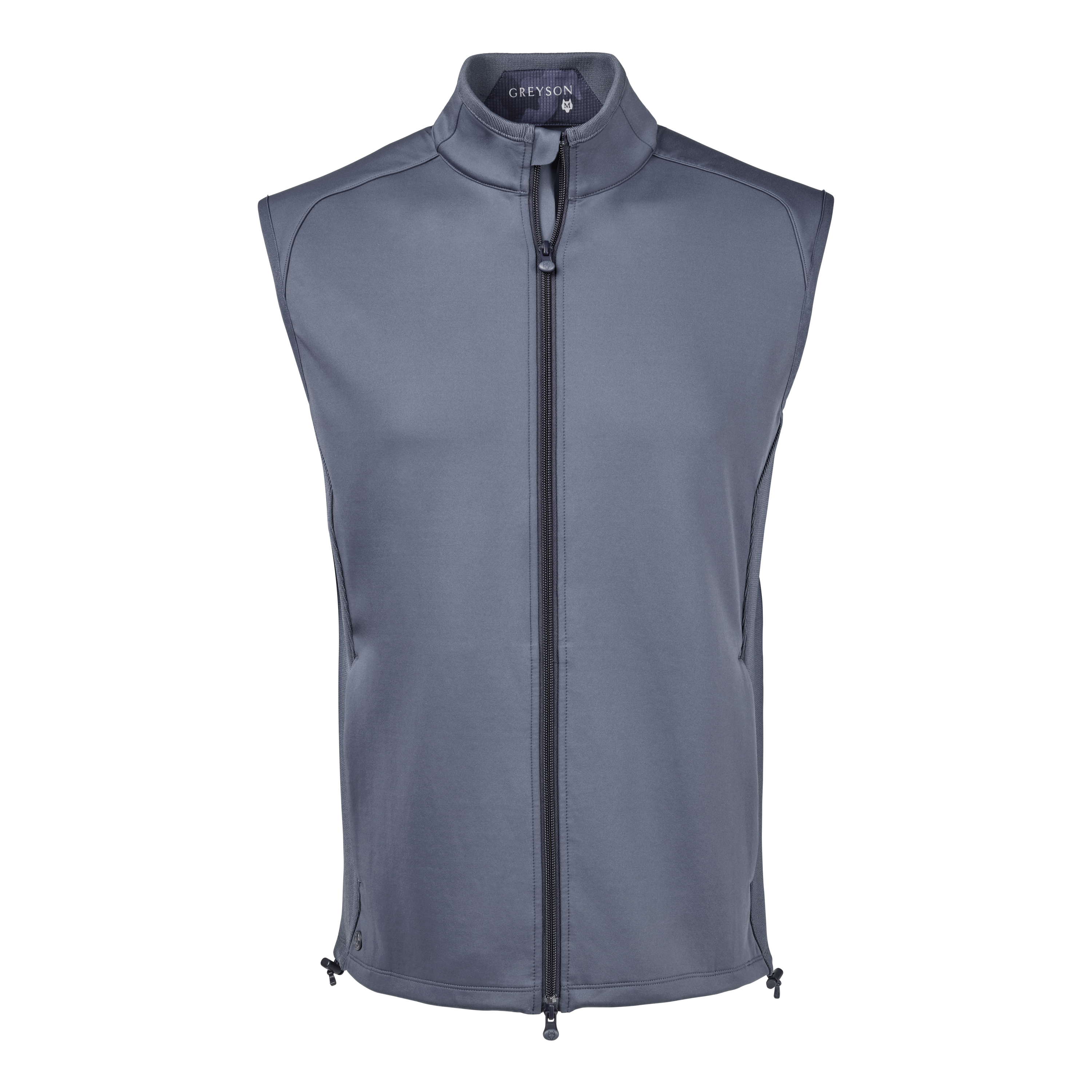【XEXYMIX GOLF】Back Logo Woven Zip-up Vest /追跡付 Mens Sequoia Vest | Greyson Clothiers