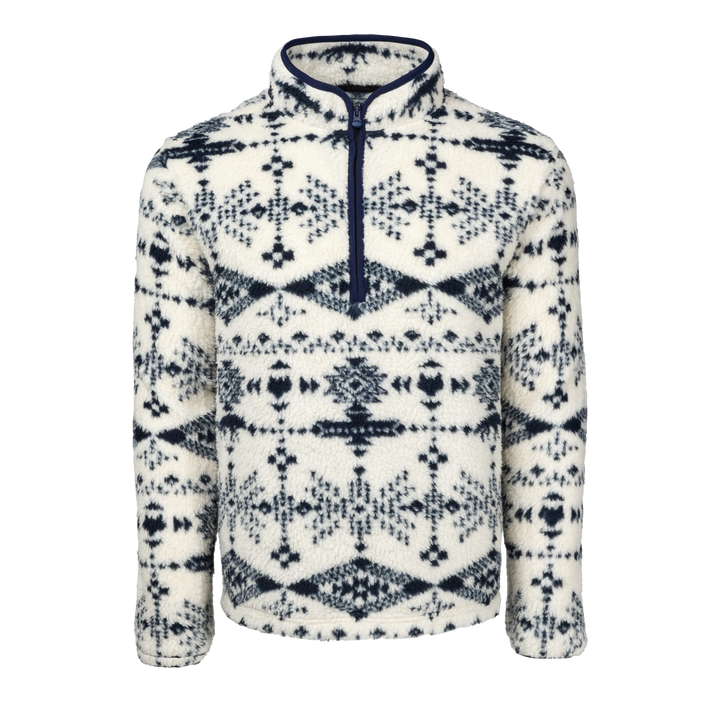 Mens Grand Teton Sherpa Half-Zip Jacket - Jacquard Sherpa Fleece