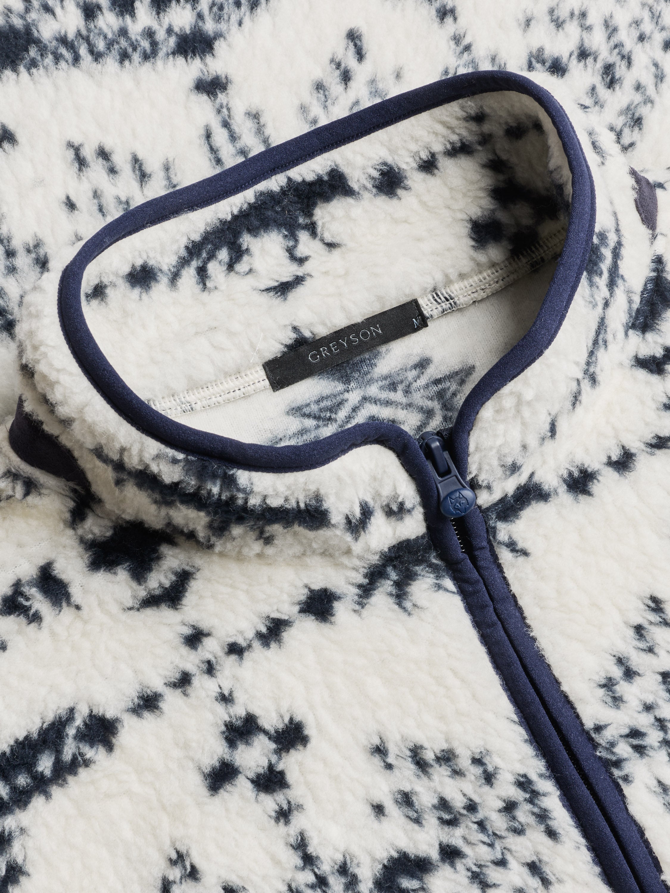 Mens Grand Teton Sherpa Half-Zip Jacket - Jacquard Sherpa