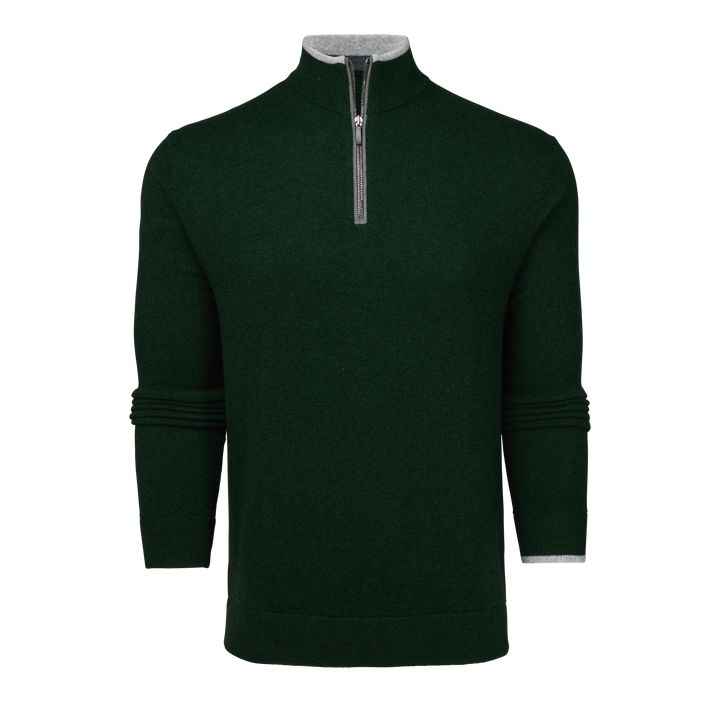 Mens Sebonack Quarter-Zip Sweater - Midweight Wool-Cashmere Blend