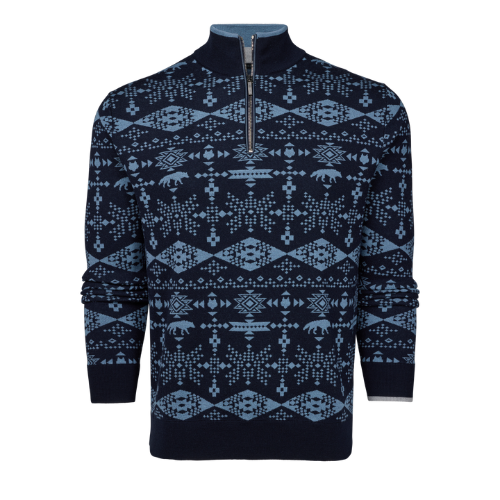 Greyson グレイソン GOLF セーター ウルフロゴ カシミヤ混 M（L） Greyson グレイソン GOLF セーター ウルフロゴ カシミヤ混 M（L