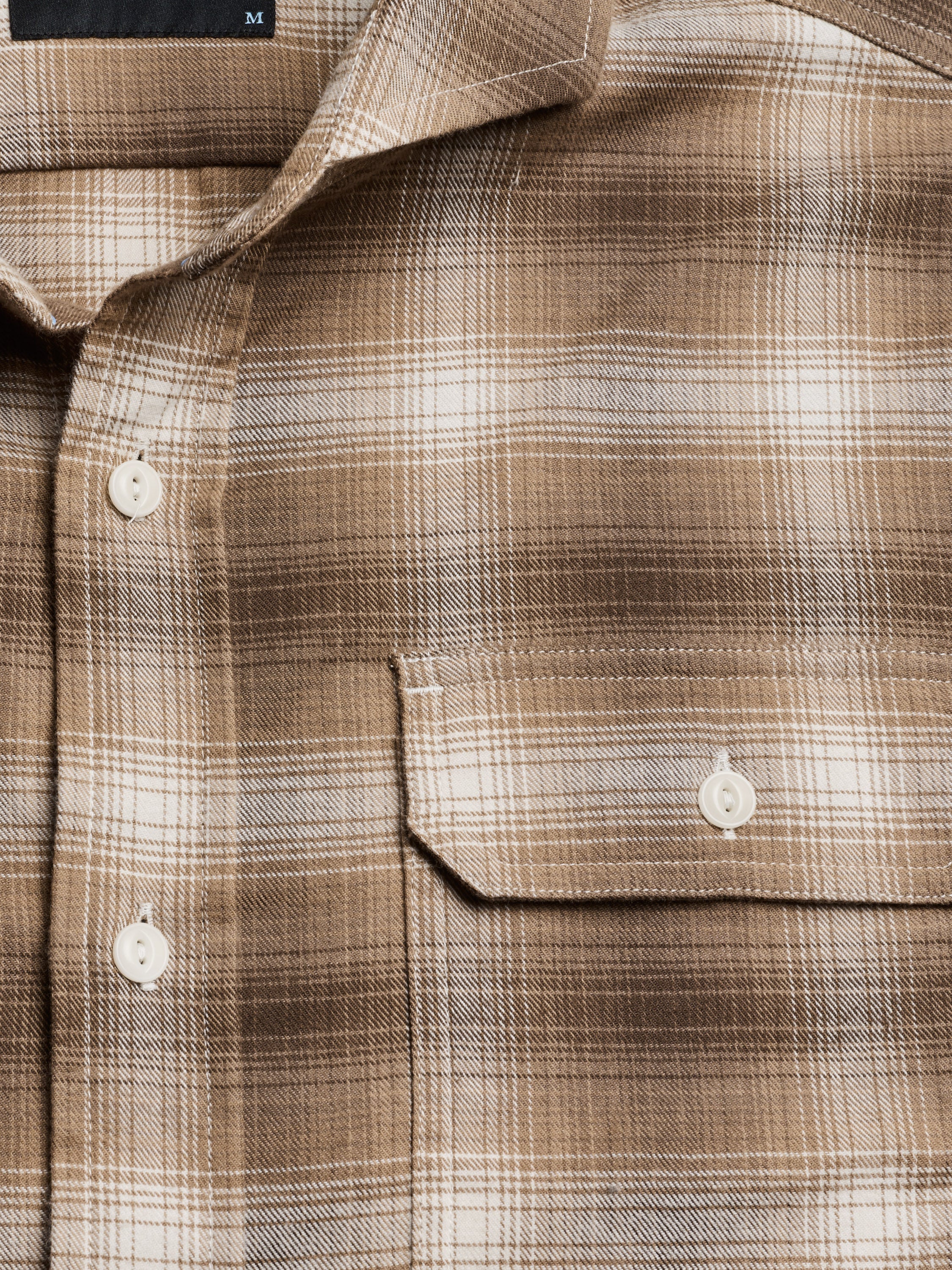 Mens Copake Shadow Plaid Work Shirt - Midweight Flannel Casual