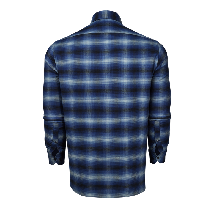 Mens Copake Shadow Plaid Work Shirt - Midweight Flannel Casual