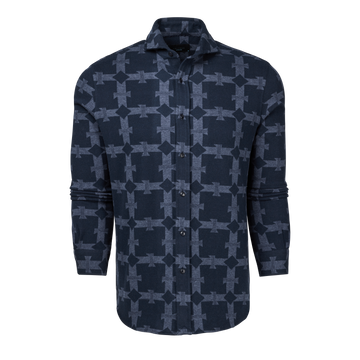 Thunder Plaid Fleece Knit Shirt