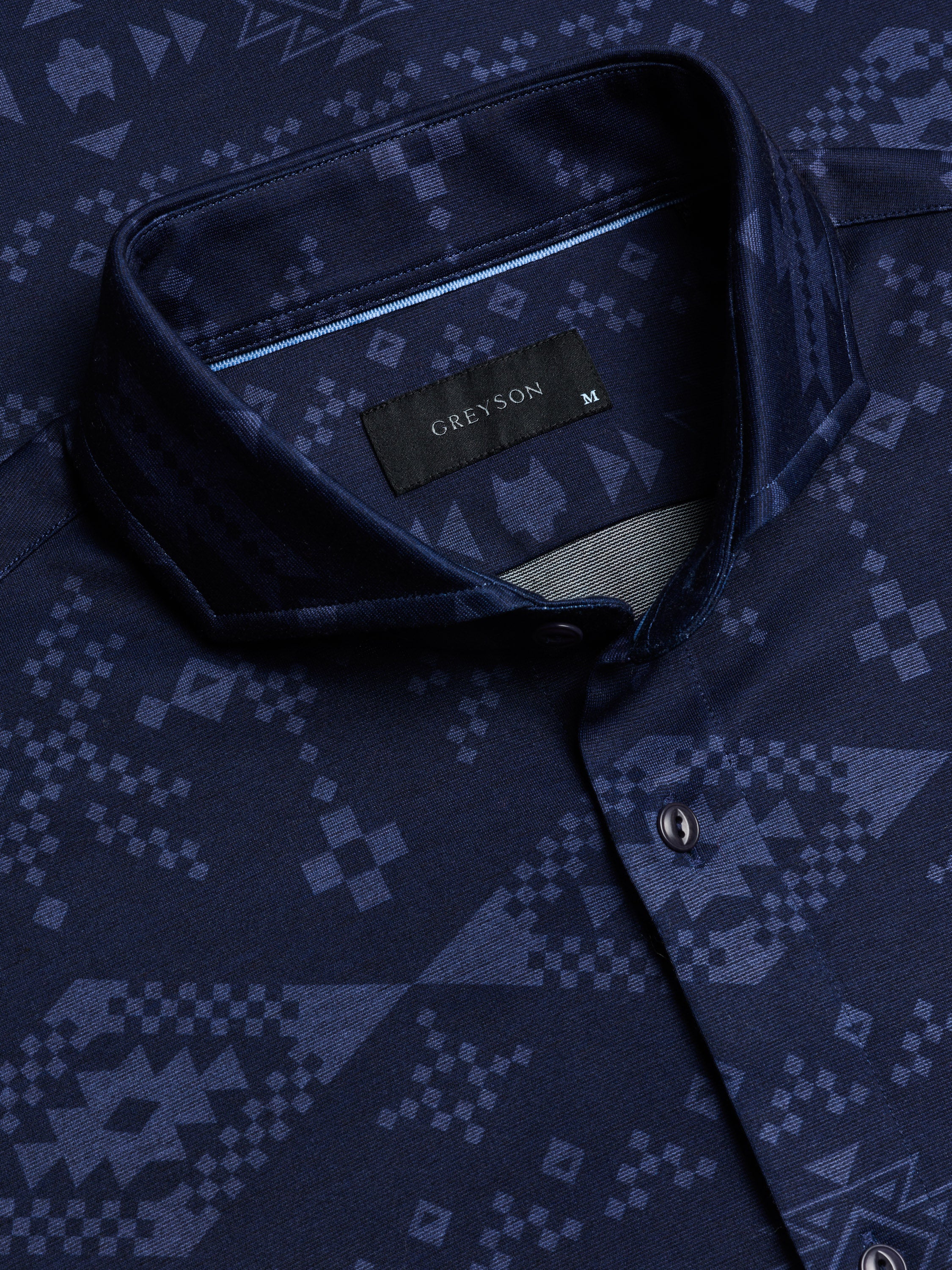 Mens Woodward Grand Teton Knit Shirt - Cotton Printed Mens Woodward Grand Teton Knit Shirt - Cotton Printed