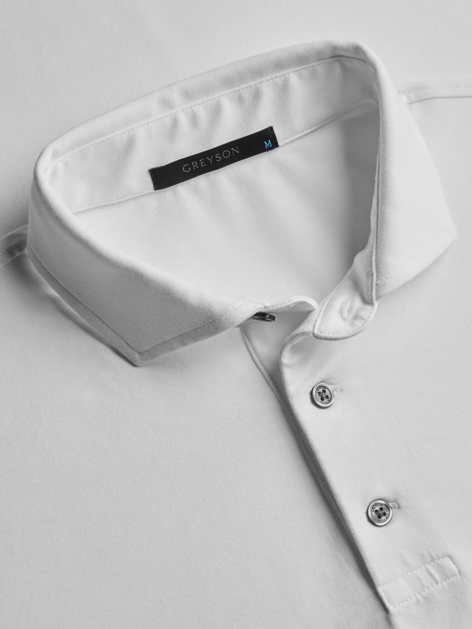 Mens Foundry Short Sleeve Polo - Performance Solid Polo with Self Collar