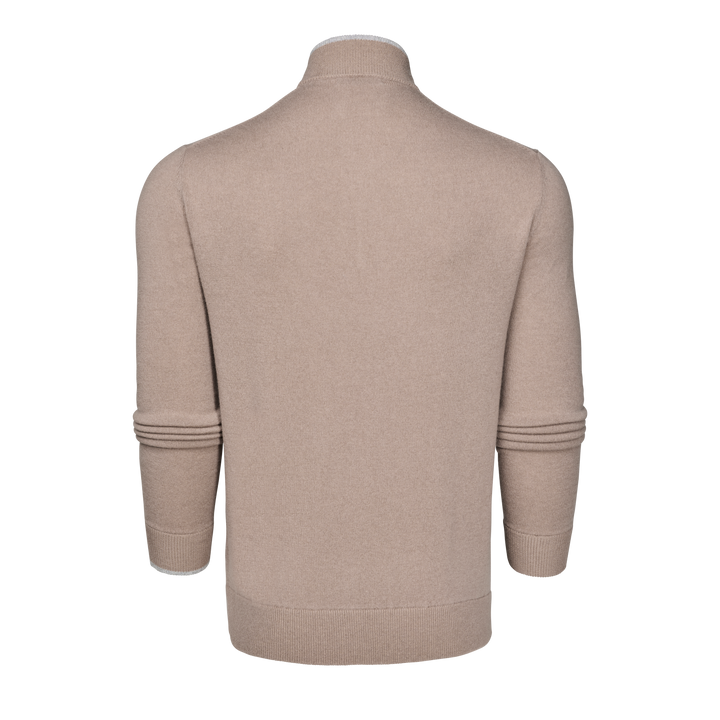 Mens Sebonack Quarter-Zip Sweater - Midweight Wool-Cashmere Blend