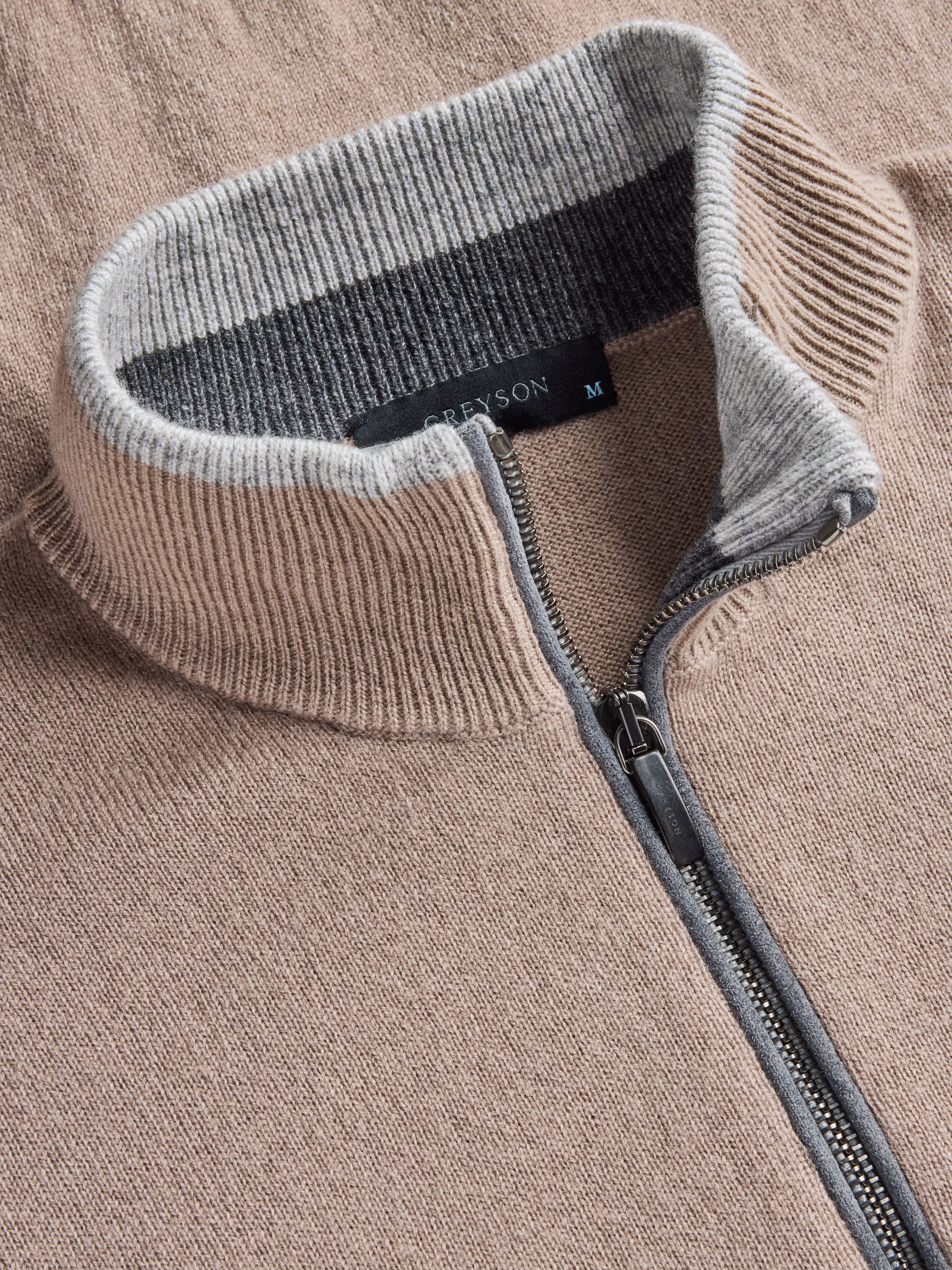 Mens Sebonack Quarter-Zip Sweater - Midweight Wool-Cashmere Blend