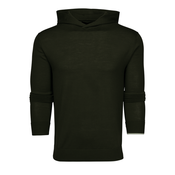 Mens Saratoga Sweater Hoodie - Tropical Weight Merino Wool Hooded