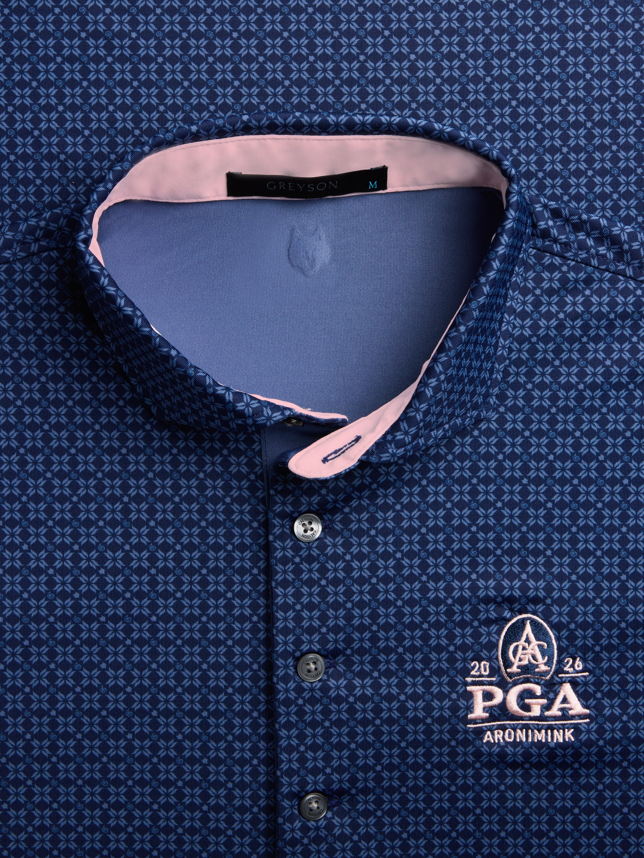 Mens 2026 PGA Championship Ghost Thistle Short Sleeve Polo