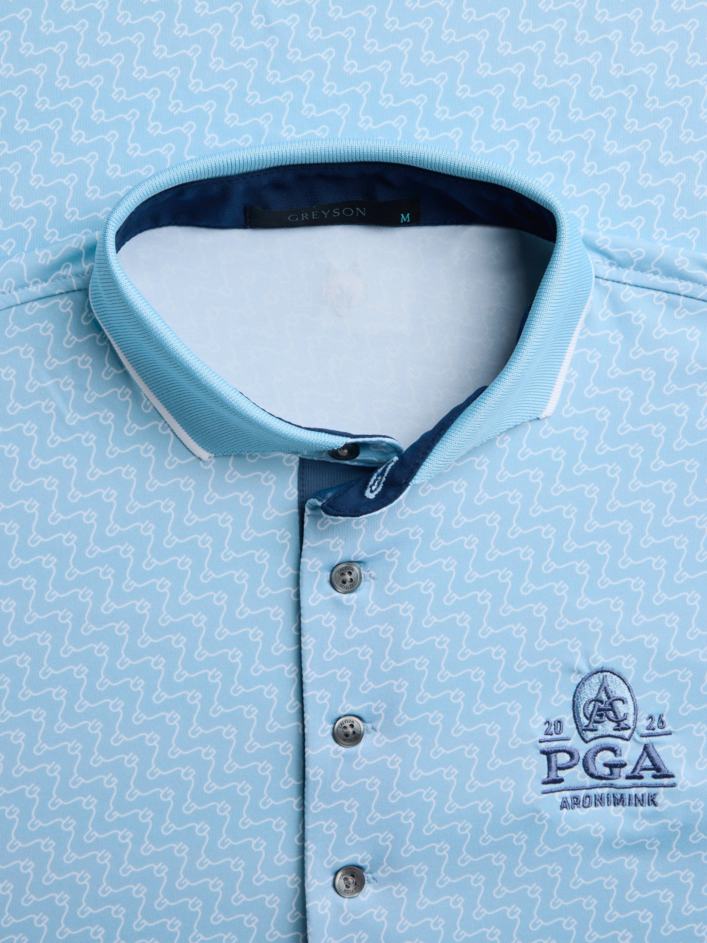グレイソン ゴルフ ポロシャツ 2026 PGAチャンピオンシップ 正規品 Mens 2026 PGA Championship Rogue River Short Sleeve Polo
