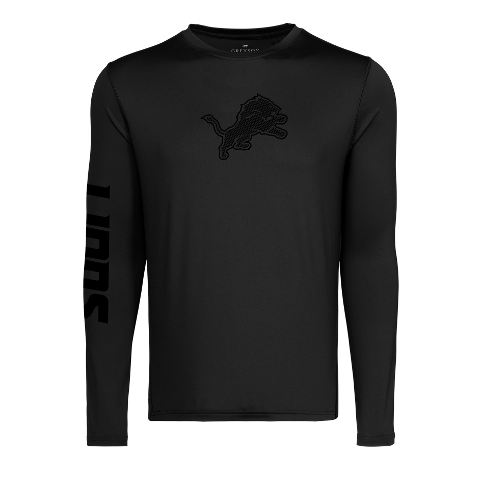 Detroit Lions Blackout Guide Sport Long Sleeve Tee
