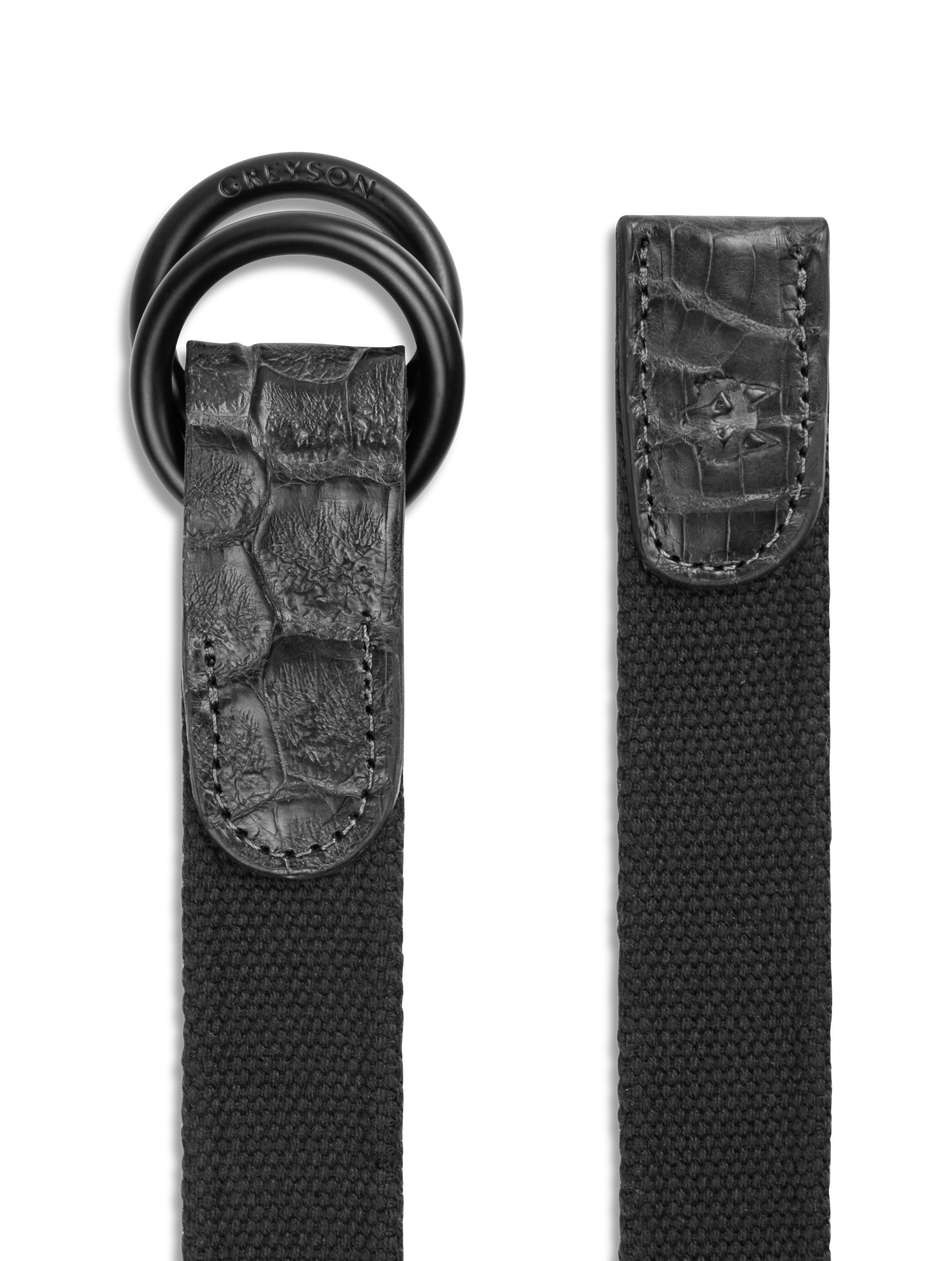 mens grey dress belt Macade Golf | Men's Elastic Belt - Light Grey | Size: 34 | Grey