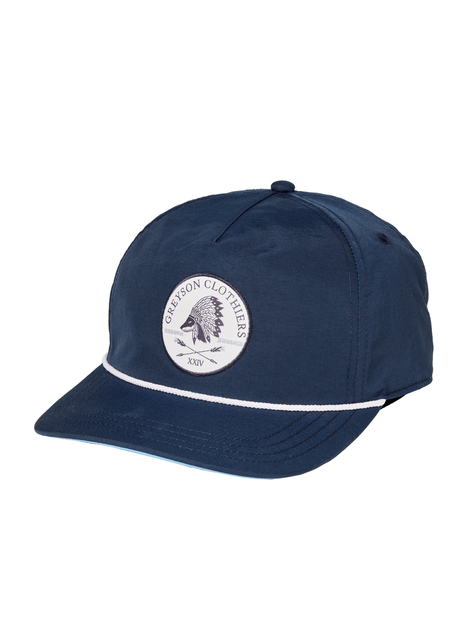 Greyson Clothiers Members Only Wise Wolf Circle Rope Hat in MALTESE BLUE