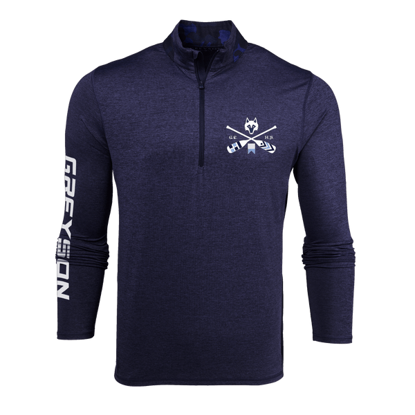 Mens H.S. Crossed Paddles Guide Sport Quarter-Zip | Greyson