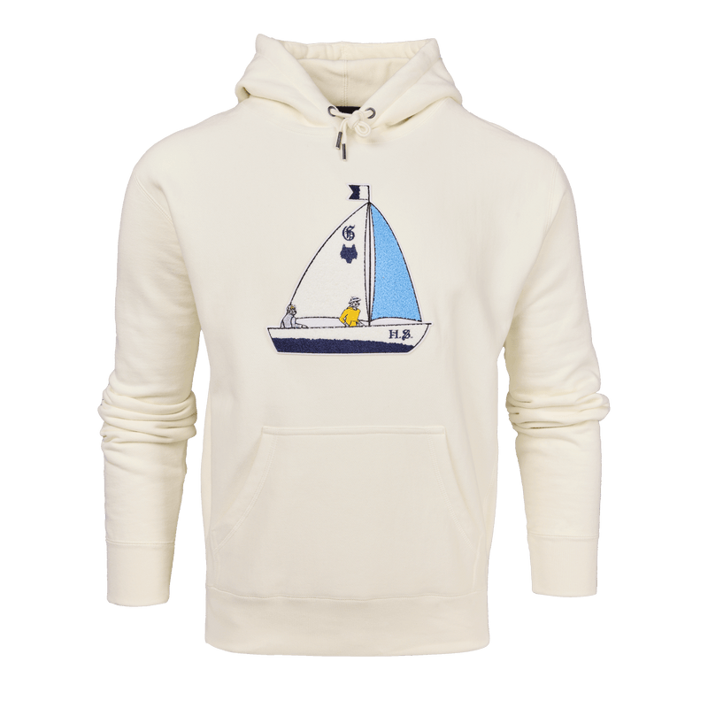 Greyson Clothiers H.S. Sailing Wolf Fireside Hoodie in BONE