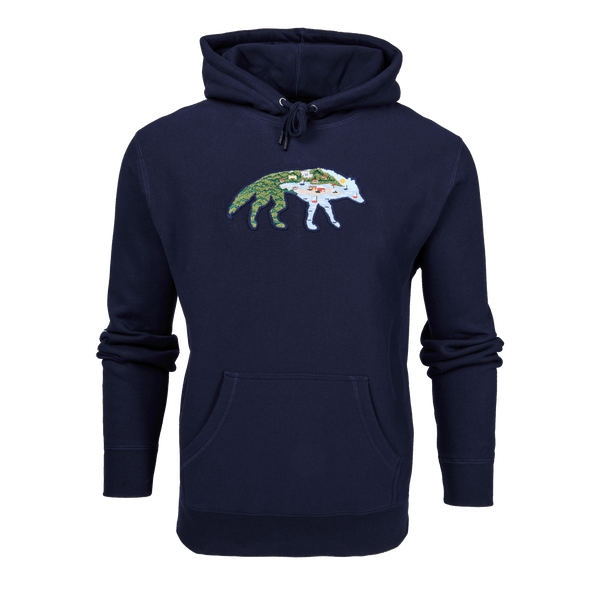 Mens H.S. Stalking Wolf Fireside Hoodie | Greyson Clothiers