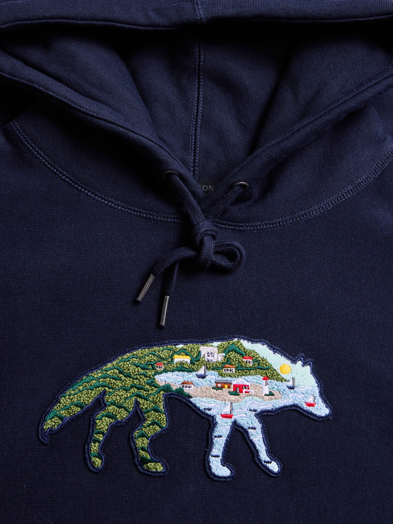 Mens H.S. Stalking Wolf Fireside Hoodie | Greyson Clothiers