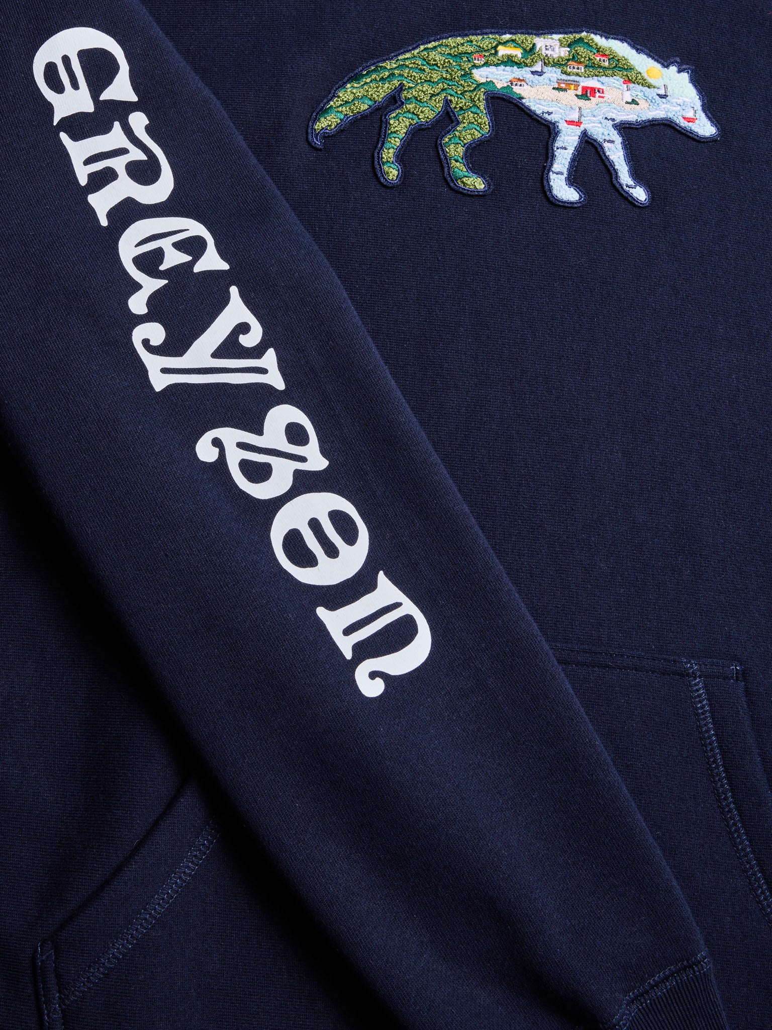 Mens H.S. Stalking Wolf Fireside Hoodie | Greyson Clothiers