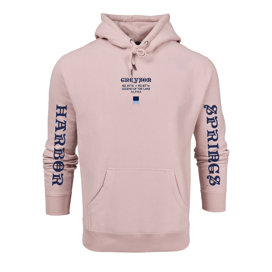 Greyson Clothiers H.S. Crossed Paddles Fireside Hoodie in BLUSH