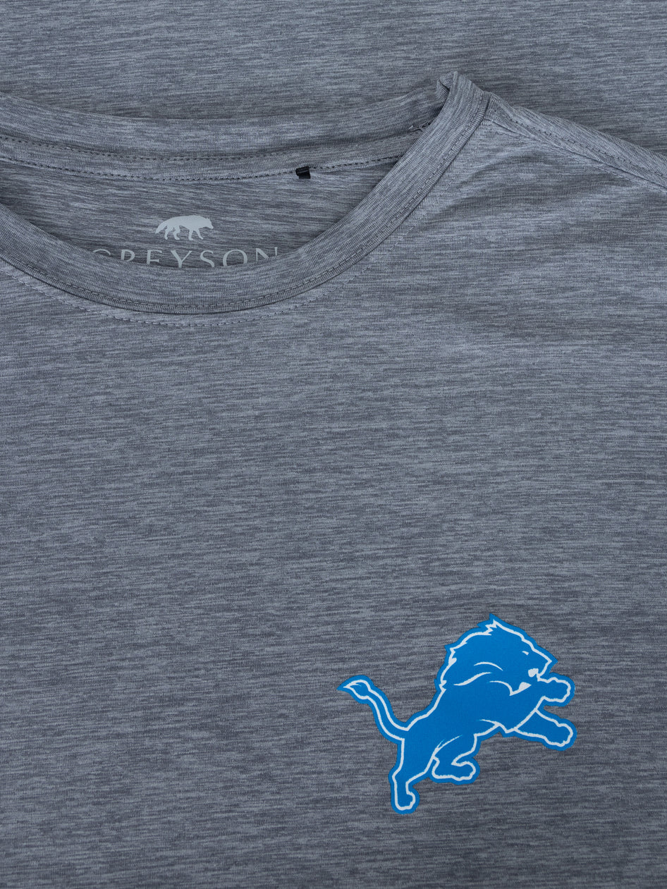 Greyson Clothiers Greyson x Detroit Lions Guide Short Sleeve Tee in SMOKE HEATHER