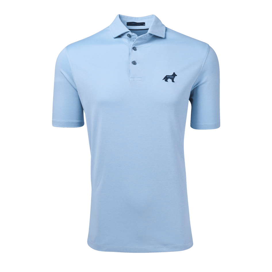 Greyson Clothiers Where The Wolves Are Omaha Polo in WOLF BLUE