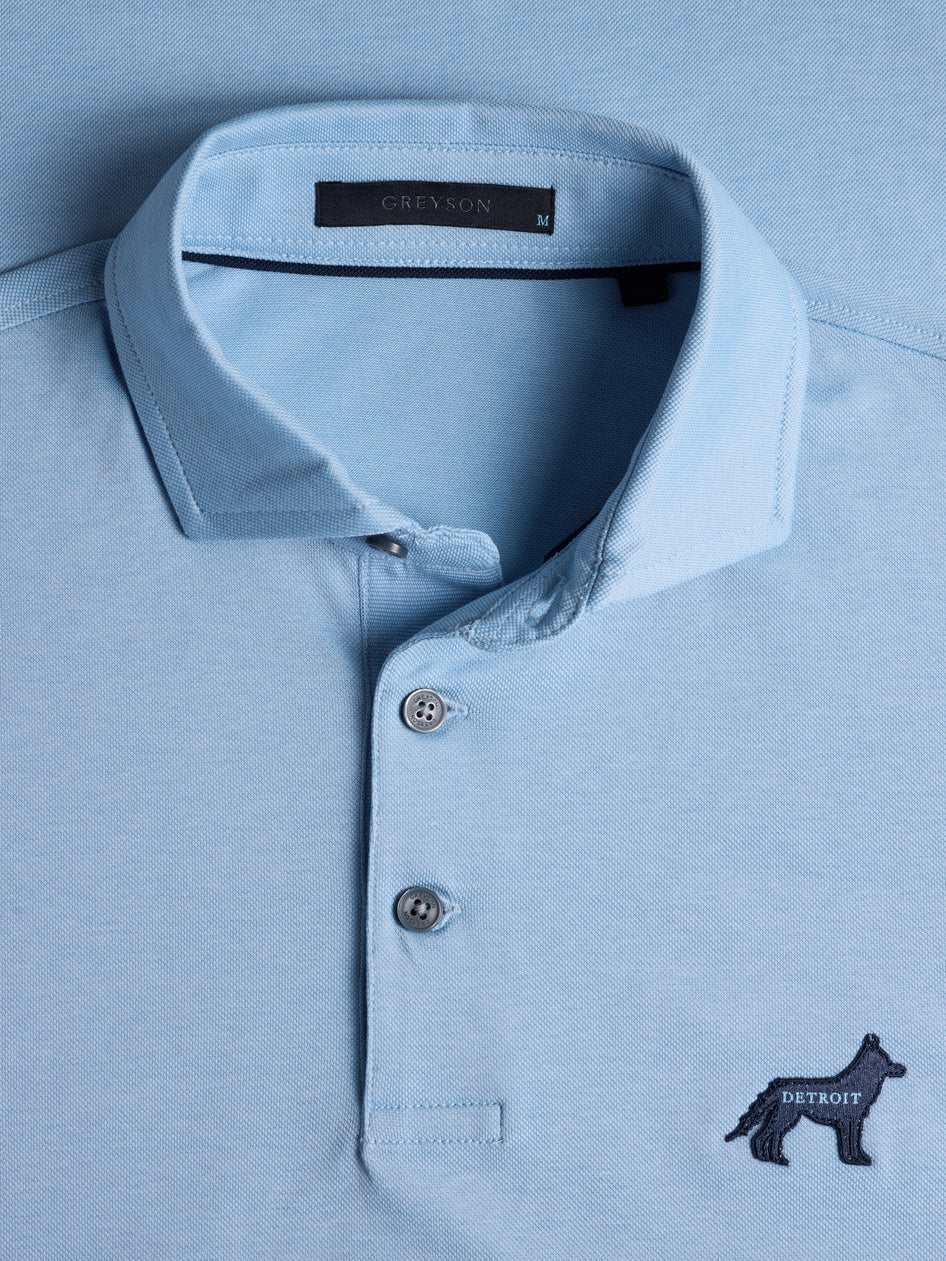 Greyson Clothiers Where The Wolves Are Omaha Polo in WOLF BLUE