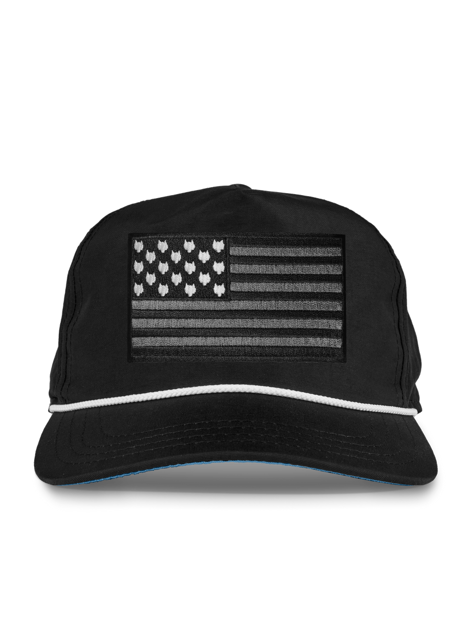 Flag Rope Hat Mens Wolf Flag Rope Hat - Structured Flat Brim Snapback Cap with Logo ...