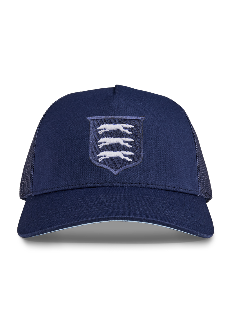 Running Wolf Shield Trucker Hat