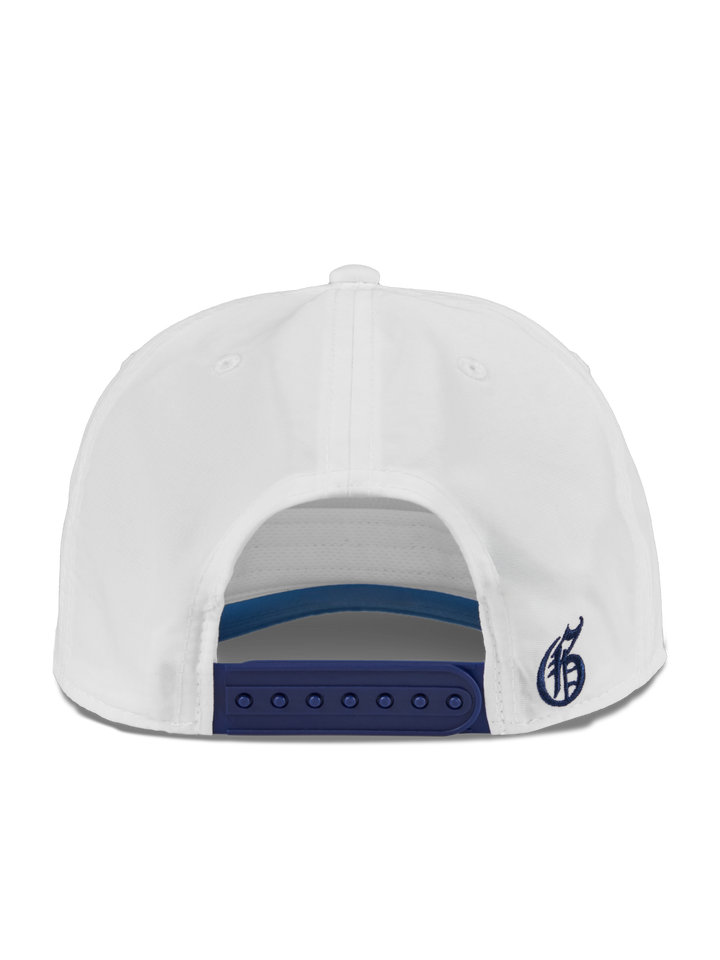 Mens Greyson Block Rope Hat - Structured Flat Brim Snapback Cap