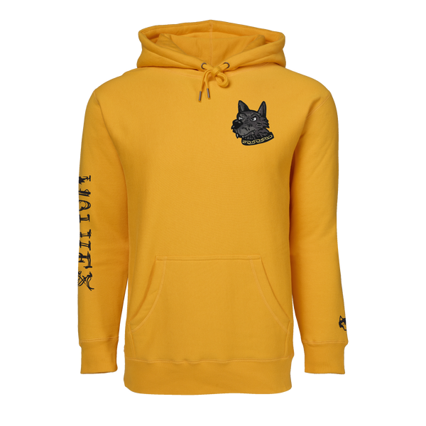 Gold Wolves Fireside Hoodie - Heavyweight Performance Graphic