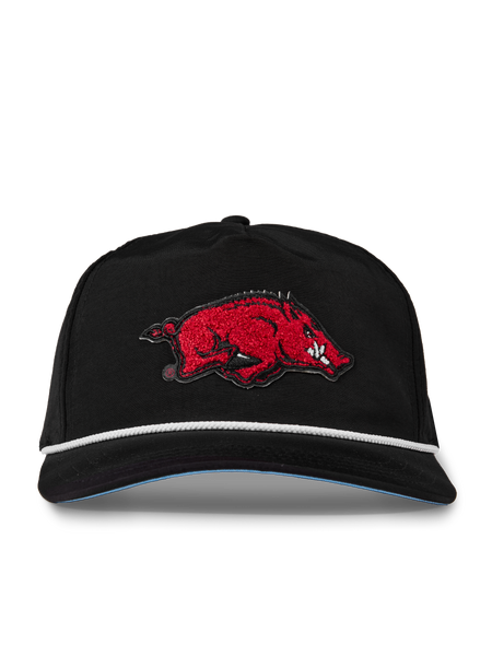 Mens University of Arkansas Rope Hat - Structured Flat Brim  display picture 2