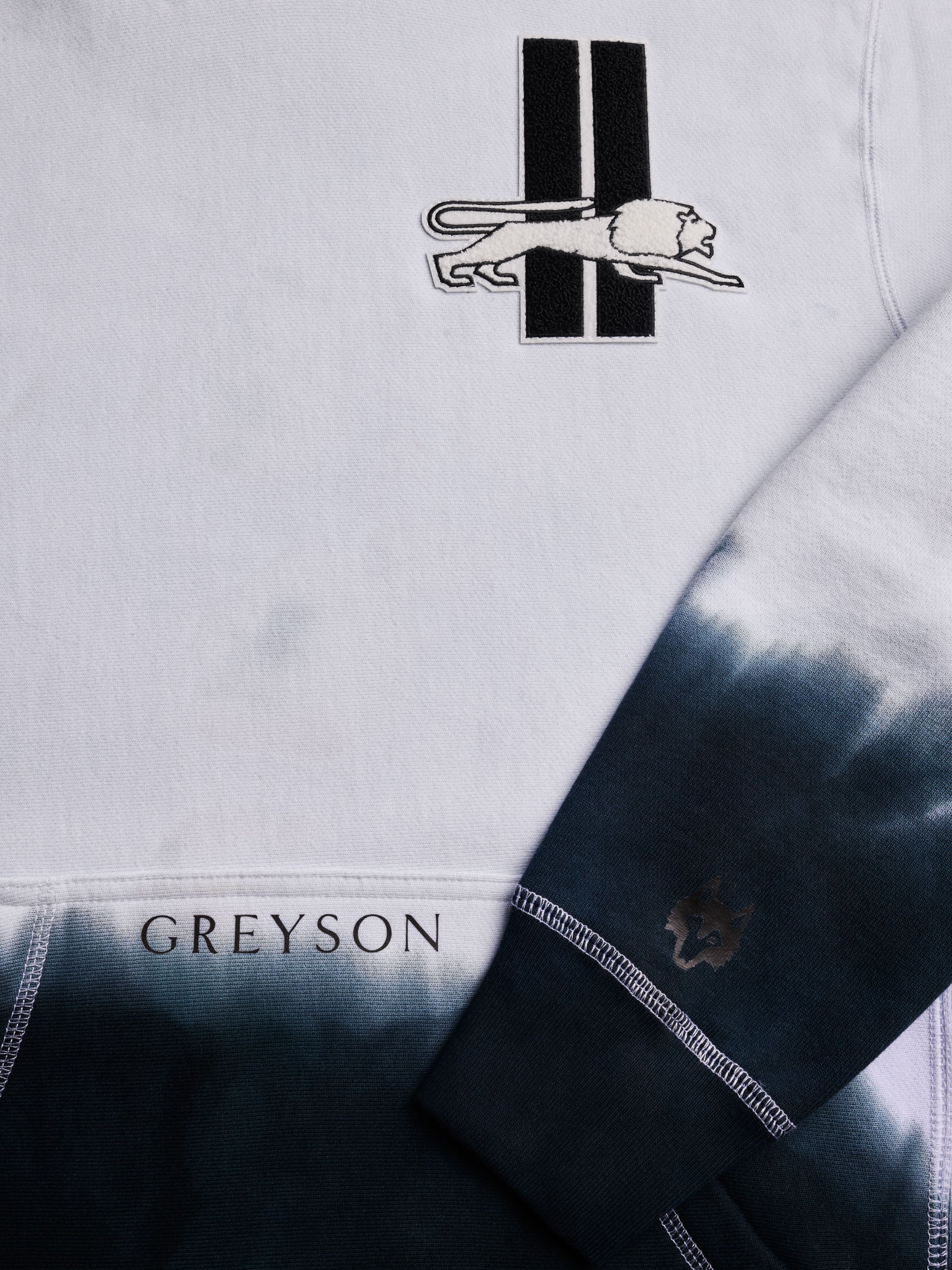 Mens Detroit Lions Dip Dyed Fireside Hoodie | Greyson Clothiers