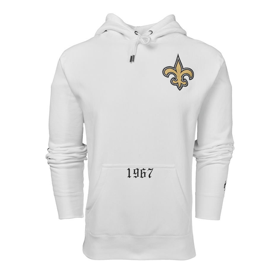 New orleans saints white hoodie on sale