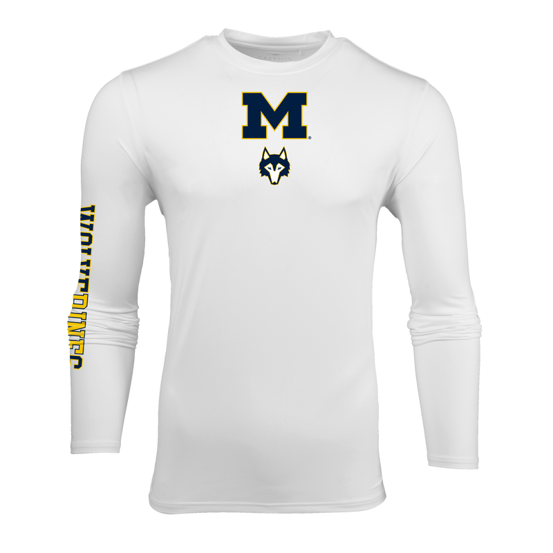 Greyson Clothiers University of Michigan Wolverines Guide Long Sleeve Tee in ARCTIC