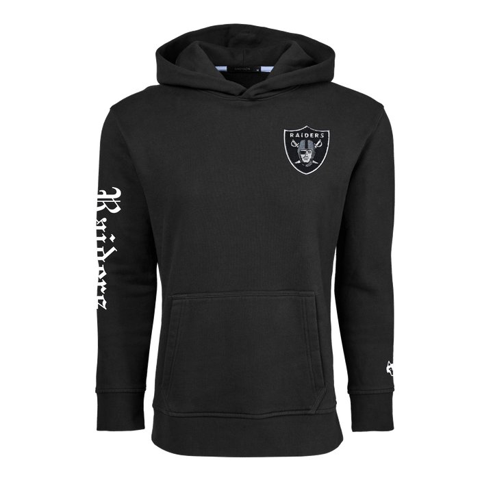 Mens Las Vegas Raiders Vintage Aspen Hoodie - Heavyweight Cotton