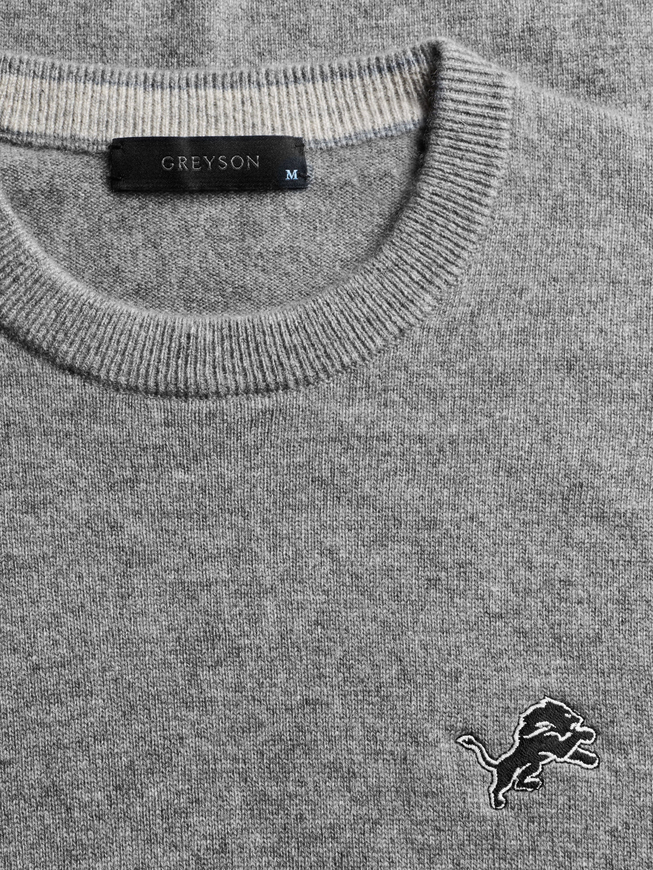 Mens Lions Cross Bones Tomahawk Crewneck Sweater | Greyson Clothiers