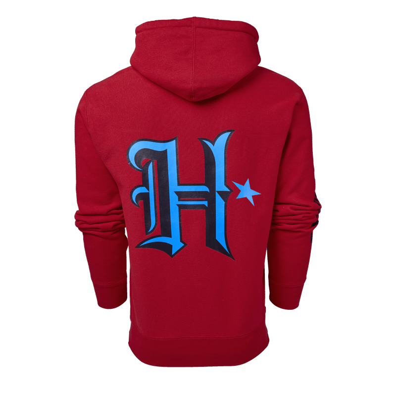 Men s Houston Texans Battle Red Fireside Hoodie Size Small by Greyson Clothiers