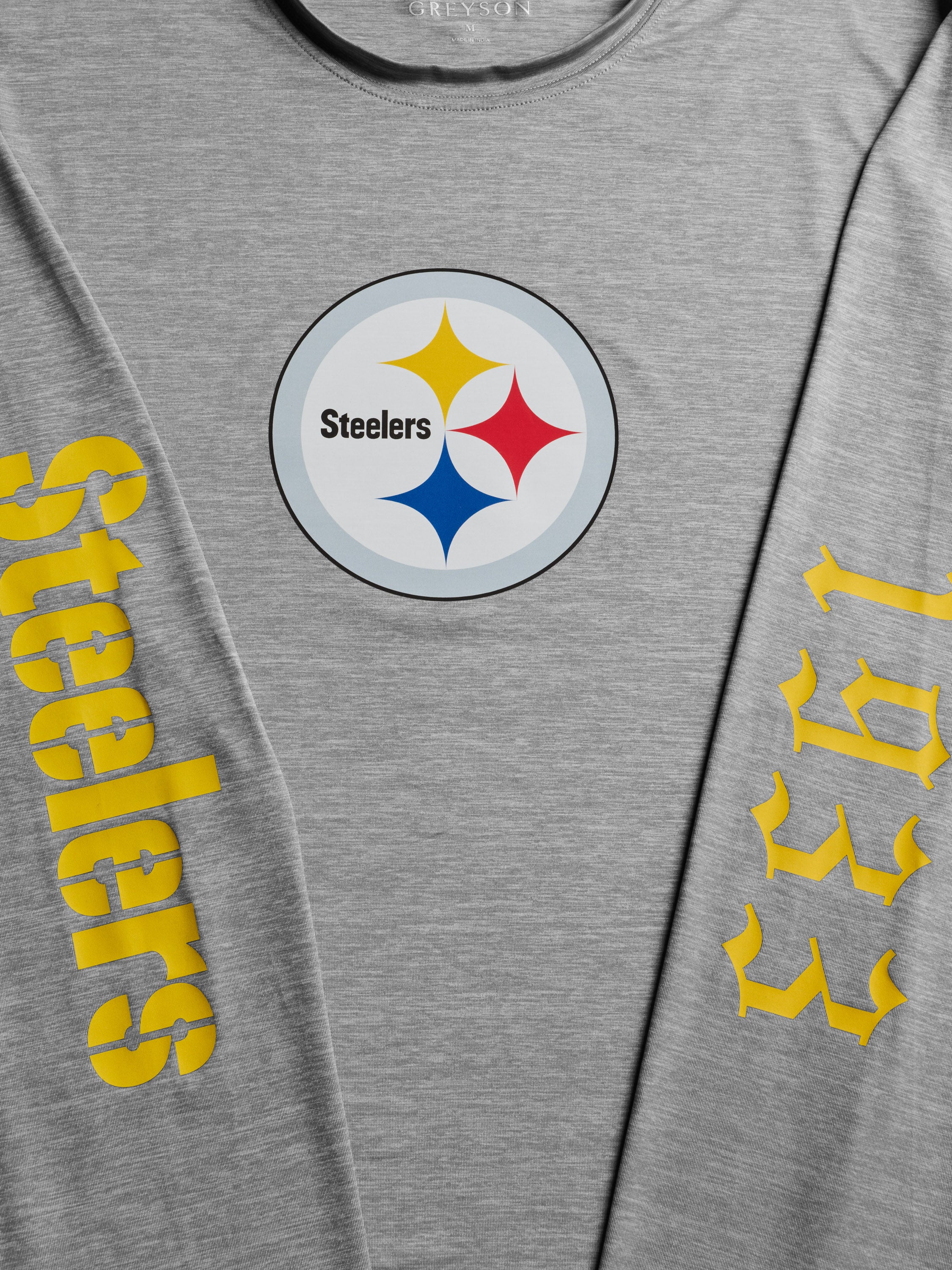 Mens Pittsburgh Steelers Guide Long Sleeve Tee | Greyson