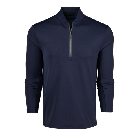 Mens Siasconset Quarter-Zip - Midweight Brushed Pique Quarter-Zip