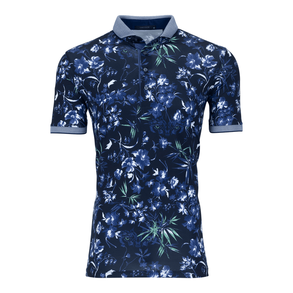 Floral polo shirt mens shop