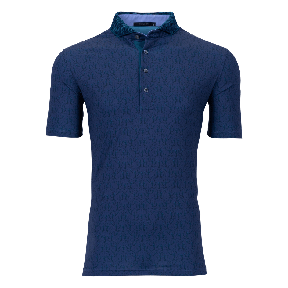 Mens Printed Short Sleeve Seawolf Polo Greyson Clothiers