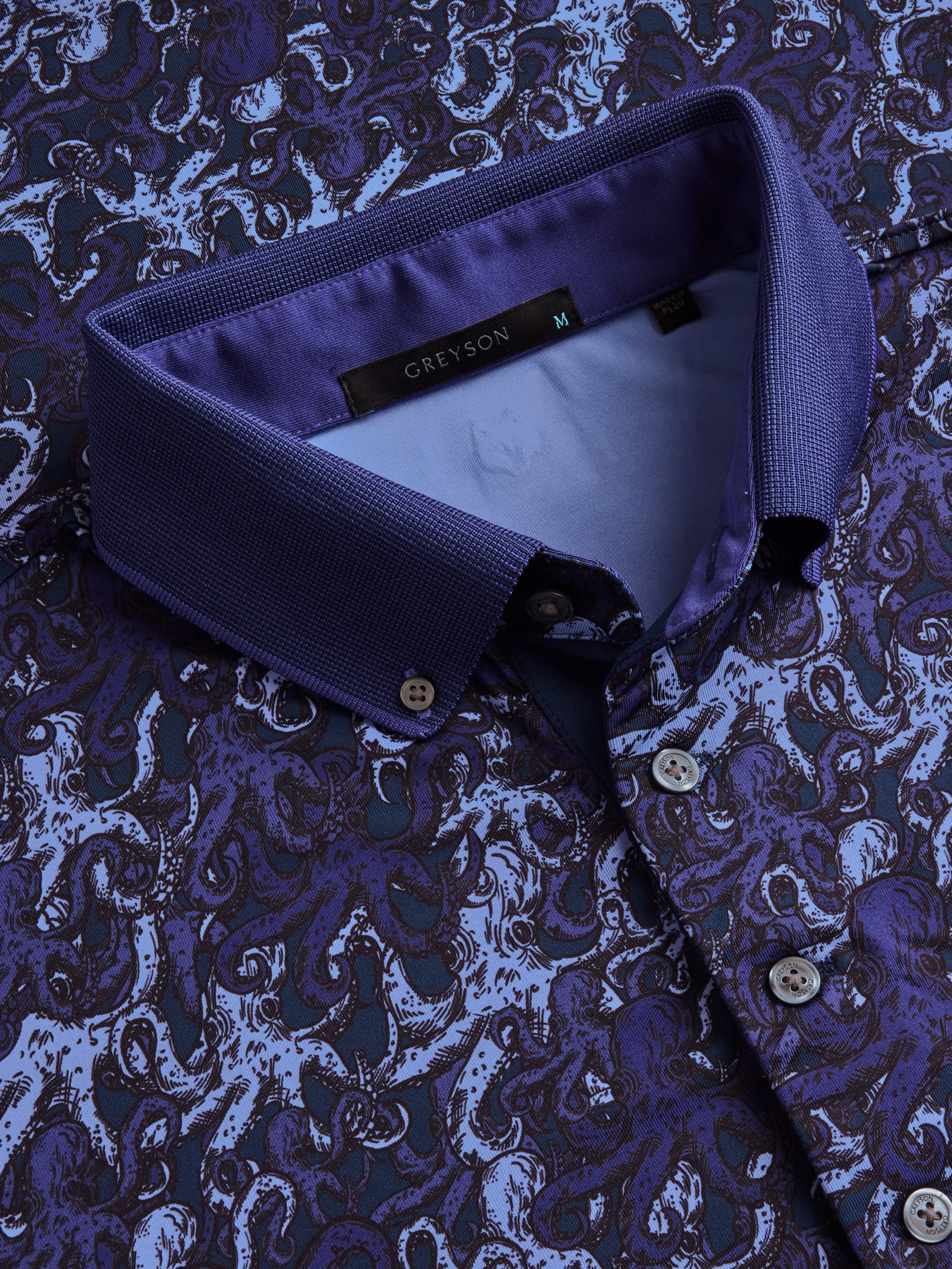 Mens Printed Short Sleeve Men's Polos: Octopaisley Polo