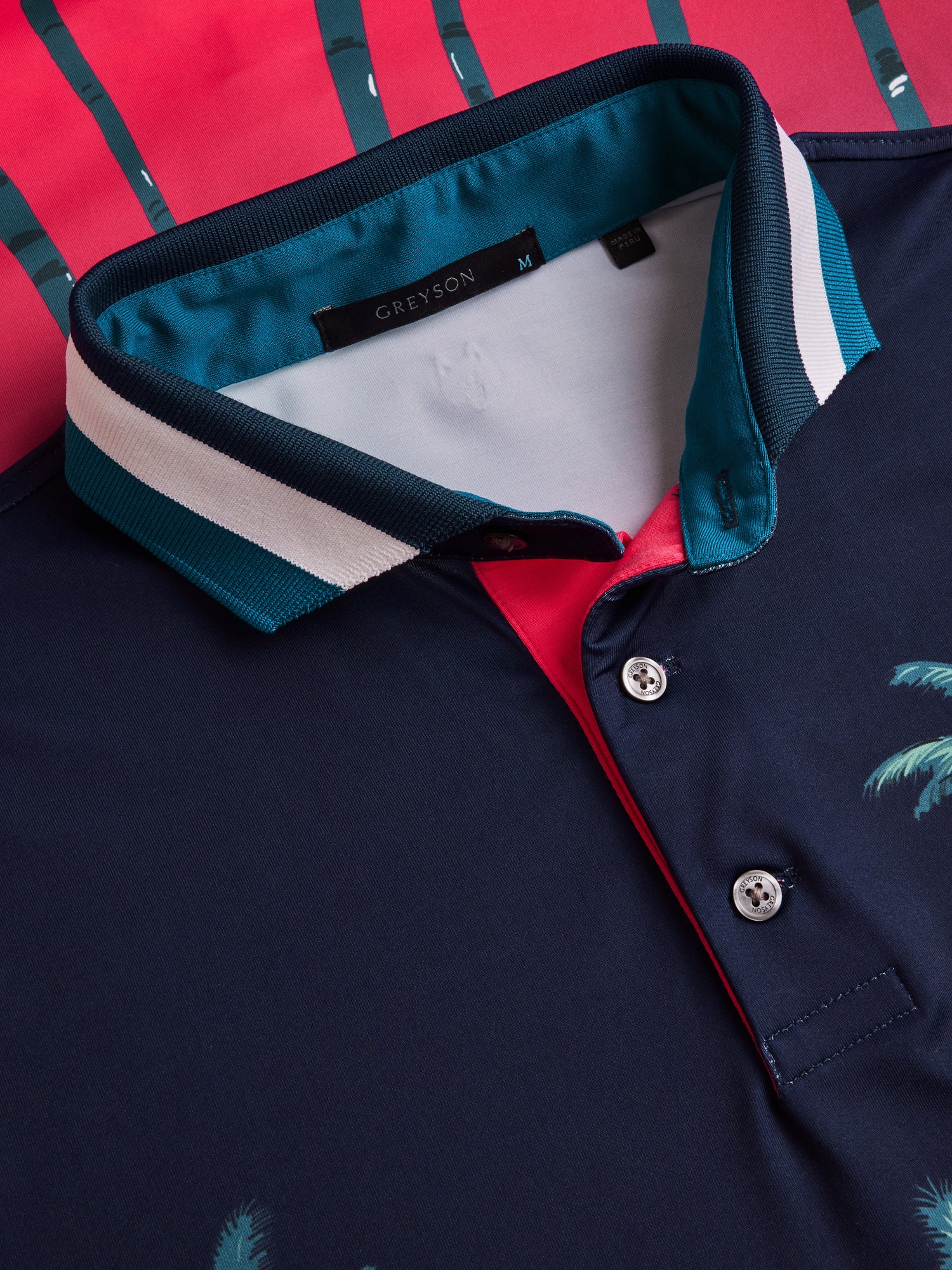 SOUTHBOUND BOYS POLO SERENITY/CAMELLIA STRIPE